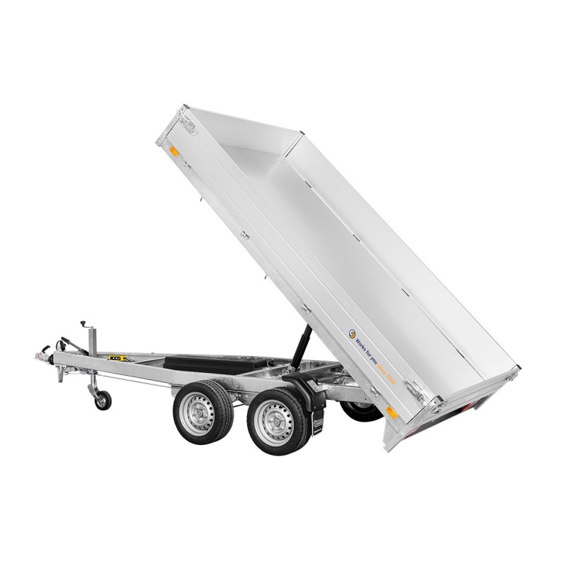 Remorque benne K1 306 184 2700 2 avec pompe électrique et main d'urgence - SARIS - Saris