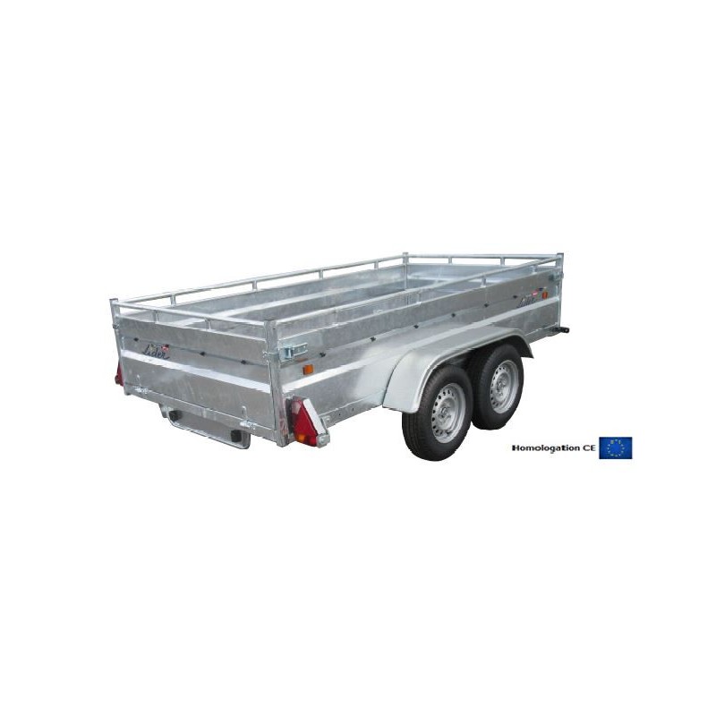 Remorque Robust 38398 - PTAC 2500 kg (300 x 150 cm) - LIDER