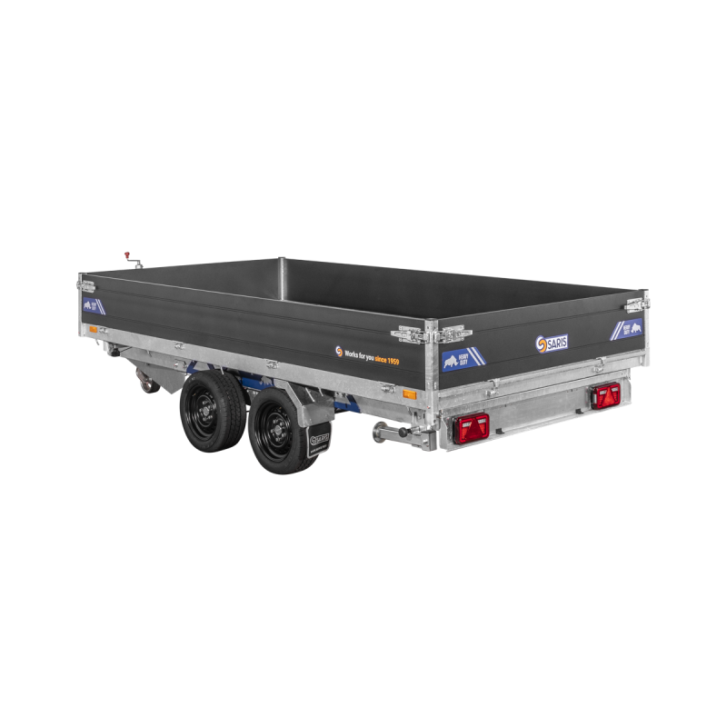 Remorque Tribenne avec pompe électrique 406 x 204 cm - PTAC 3500 kg - Saris - Saris