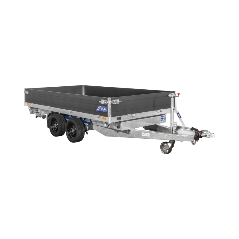 Remorque Tribenne avec pompe électrique 406 x 204 cm - PTAC 3500 kg - Saris - Saris