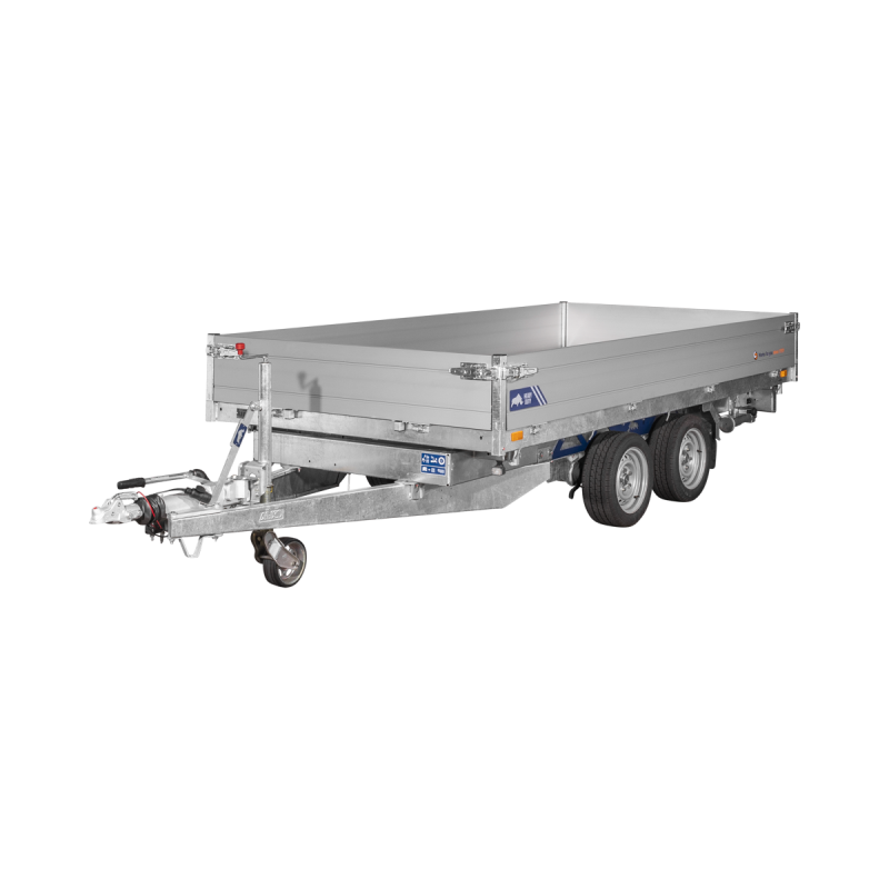 Remorque Tribenne avec pompe électrique 406 x 204 cm - PTAC 3500 kg - Saris - Saris