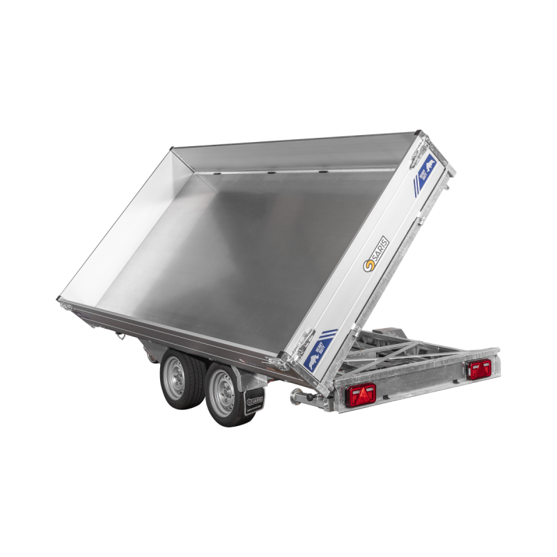 Remorque Tribenne avec pompe électrique 406 x 204 cm - PTAC 3500 kg - Saris - Saris