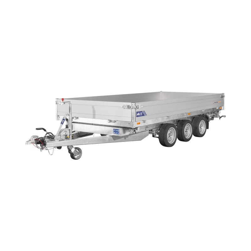 Remorque Tribenne - PTAC 3500 kg (406 x 204 cm) avec pompe électrique - Saris - Saris