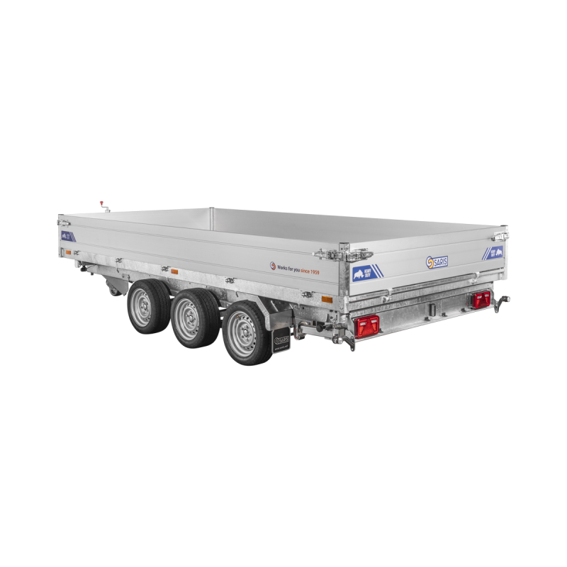 Remorque Tribenne - PTAC 3500 kg (406 x 204 cm) avec pompe électrique - Saris - Saris