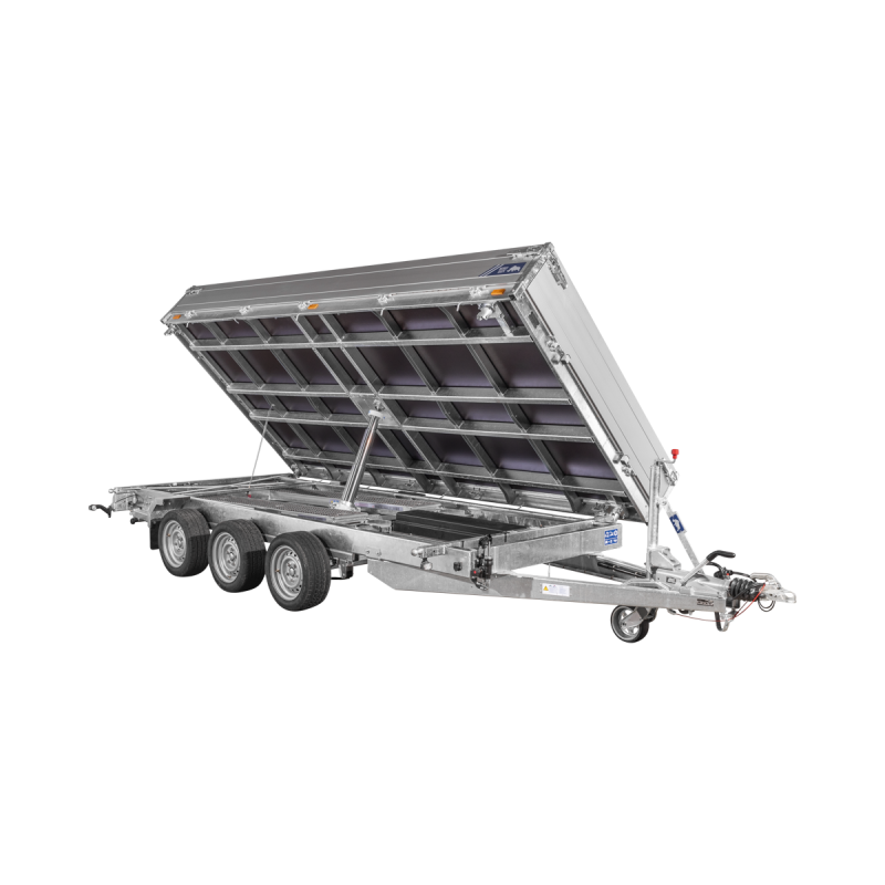 Remorque Tribenne - PTAC 3500 kg (406 x 204 cm) avec pompe électrique - Saris - Saris
