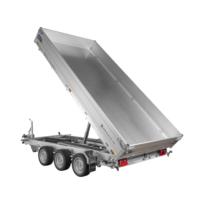 Remorque Tribenne - PTAC 3500 kg (406 x 204 cm) avec pompe électrique - Saris - Saris