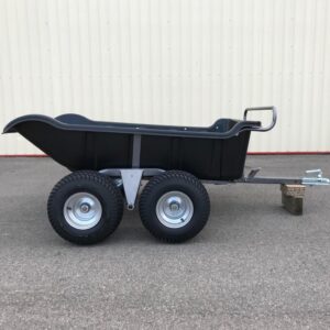 Remorque quad 2 essieux benne basculante manuelle PTC 550 kg