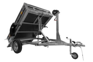 Remorque voiture benne basculante 206×136 MARTZ PRAKTI DUMPER 2014 PTAC 750 kg